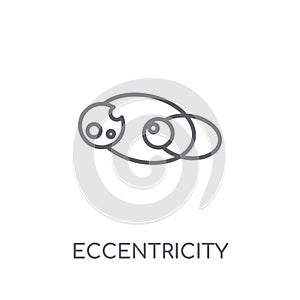 Eccentricity linear icon. Modern outline Eccentricity logo conce photo