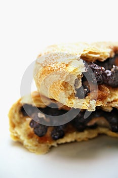 Eccles cakes stacked