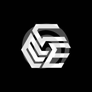 ECE letter logo design on black background. ECE creative initials letter logo concept. ECE letter design