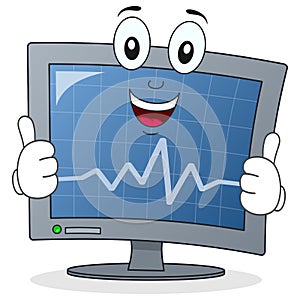 ECG Electrocardiogram Monitor Character