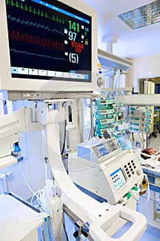 ECG monitor in neonatal ICU