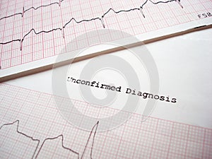 ECG unconfirmed diagnosis