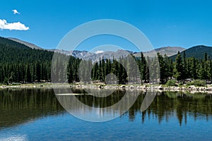 Echo Lake at Mount Evans in Idaho Springs Colorado