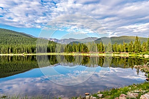 Echo Lake at Mount Evans in Idaho Springs Colorado