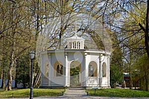 Echo pavilion, Maksimir park at spring time, Zagreb, Croatia