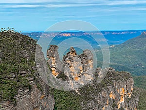 valleys of Echo Point Blue Mountains three sisters Katoomba Sydney NSW Australia photo