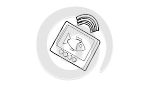 Echo sounder icon animation