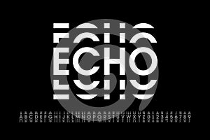 Echo style modern font