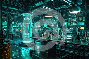 Echoes of the Future: Timetravel Experiment in a Futuristic Laboratory