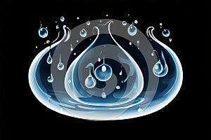 echoing forms repeating droplet patterns through multiple exposu