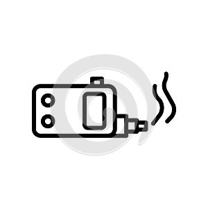 ecig icon isolated on white background