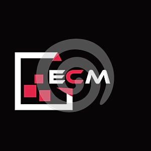 ECL creative minimalist letter logo. ECL unique vector initials alphabet letter logo design