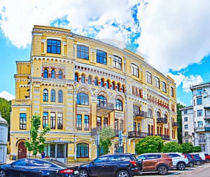 Eclectic style Dyakov House, Ivan Franco Square, Kyiv, Ukraine