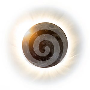 Eclipse on transparent background