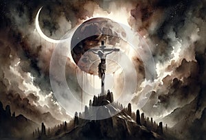 Eclipse of Redemption: The Crucifix in Shadows