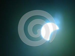 Eclipse of the sun . cloudy landscape