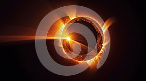 eclipse sun in space