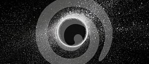 Eclipsed ring with bright corona effect