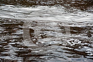 Eco background made of muddy water, soft focus