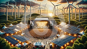 Eco-Beats A Music Festival Harnesses Renewable Energy Grooving to the Tunes of Sustainability