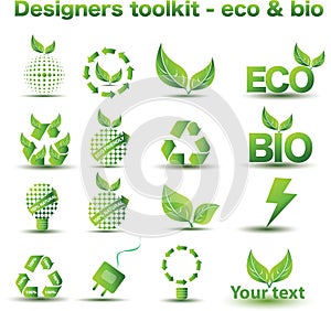 Eco and bio icons