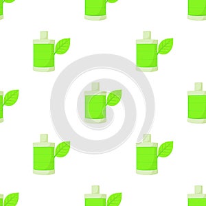 Eco bottle pattern seamless vector