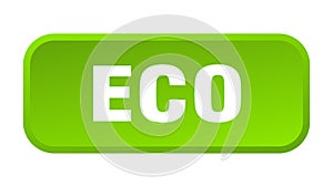 eco button. eco square 3d push button.
