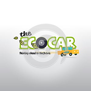 Eco car logo concept - vector logo