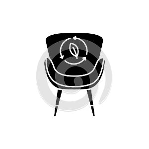 Eco chair color line icon. Pictogram for web page, mobile app