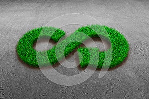 ECO and circular economy concept.