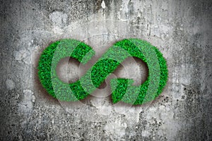 ECO and circular economy concept.