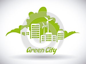 Eco city design vector illustration eps10 graphic