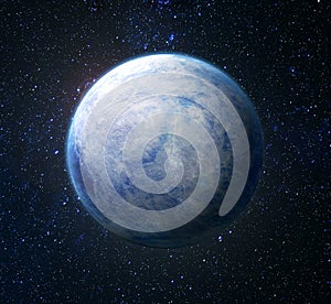 Eco concept. Planet covered with ice