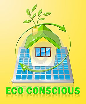 Eco Conscious Displays Environment Aware 3d Illustration