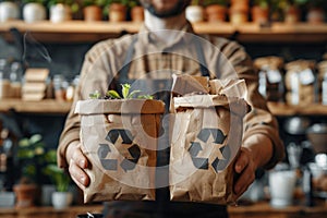 Eco-Conscious Packaging, Embracing Green Solutions for a Better Tomorrow. AI Generated