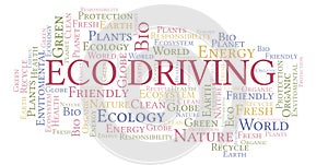Eco Driving word cloud.