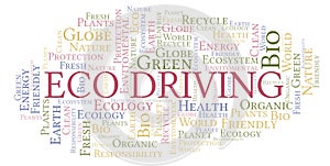 Eco Driving word cloud.