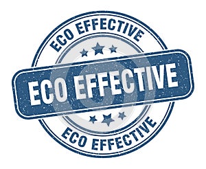 eco effective stamp. eco effective round grunge sign.