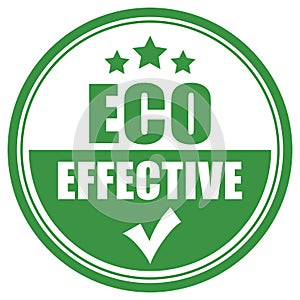 Eco effective vector icon