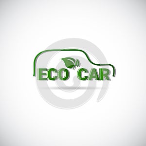 Eco Electric Car Friendly Environment Machine Web Icon Logo