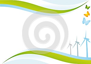 Eco energy background.