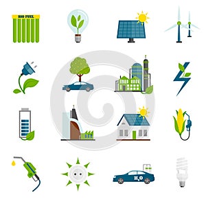 Eco Energy Flat Icons