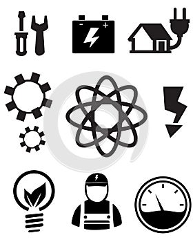 Eco energy icons