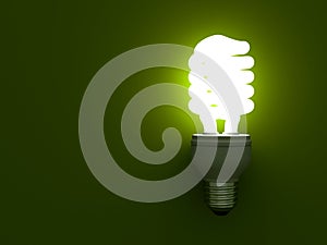 Eco energy saving compact fluorescent light bulb