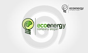 Eco Energy Vector Logo Template.