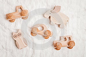 Eco fiendly child wooden toys. Sustainable, developmental, sensory toys for babies and toddlers