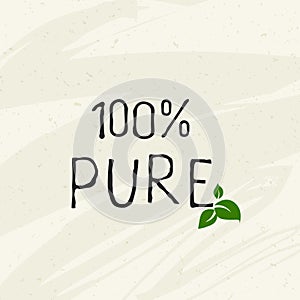 Eco food label and high quality product badges. Bio healthy organic, 100 bio and natural product icon. Emblems for cafe