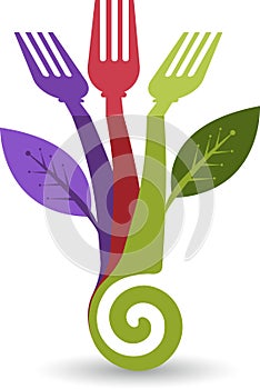 Eco food logo