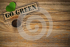 Eco friendly background - go green