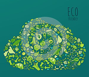 Eco Friendly concept, save earth concept